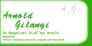 arnold gilanyi business card